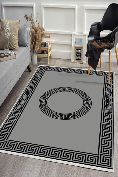 Birkilim Yıkanabilir Dekoratif Halı İpeksi Kaymaz Taban | MLN-IP-HS-422