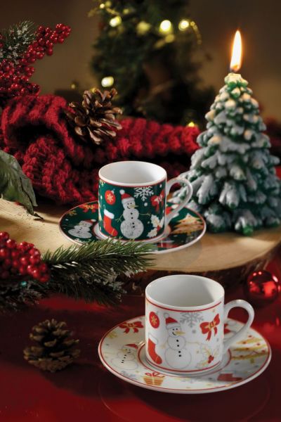 Kütahya Porselen Kardan Adam Kahve Takımı