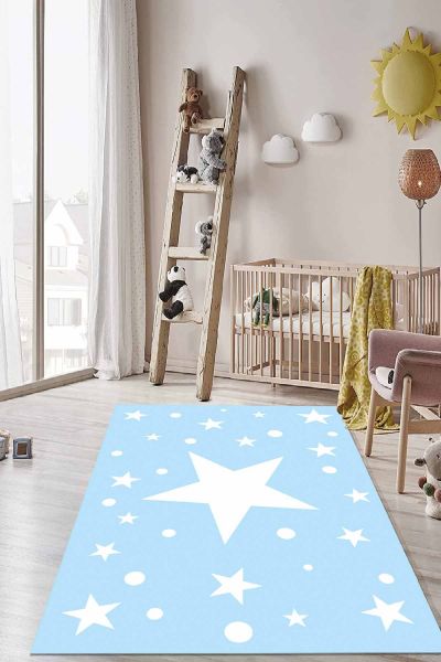 Birkilim Yıkanabilir İpeksi Kaymaz Taban Çocuk Odası Halısı | MLN-IP-HT-1130
