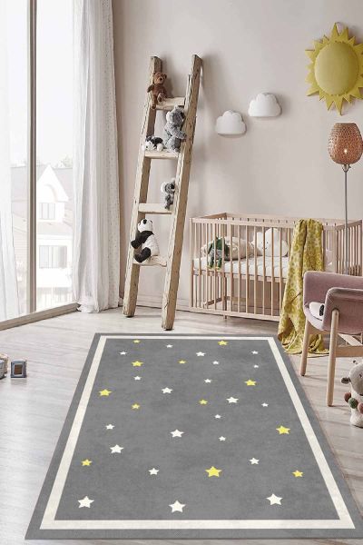 Birkilim Yıkanabilir İpeksi Kaymaz Taban Çocuk Odası Halısı | MLN-IP-HT-1125