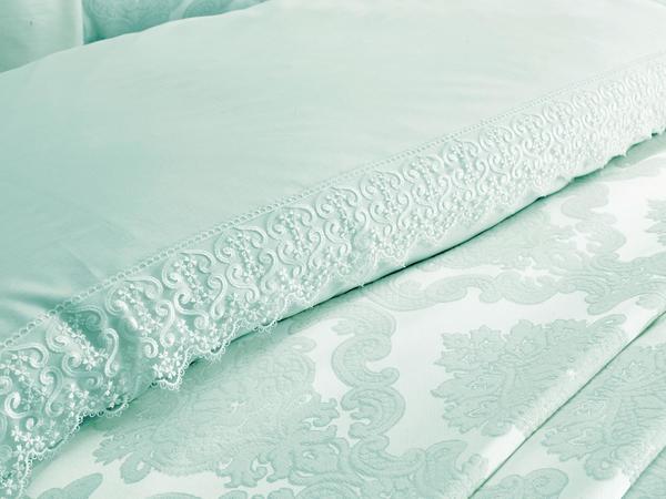 French Lace Serra Bridal Set 7 Piece Mint