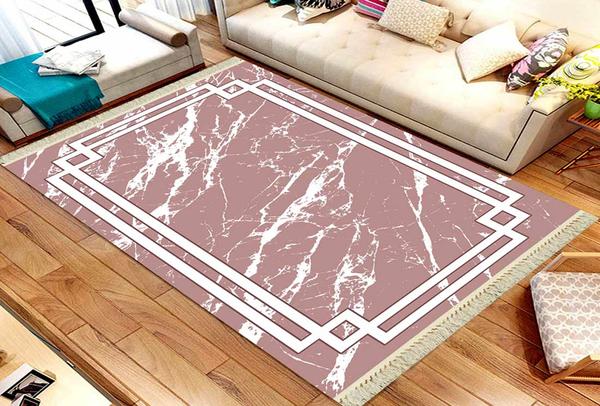 Roland 5'li Yıkanabilir Halı Seti | Gülkurusu | roland-3188-rose