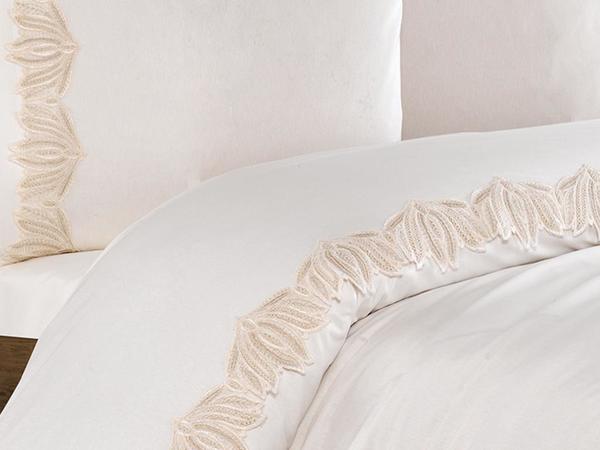 Zuma Nevresim Takımı Krem Cappucino