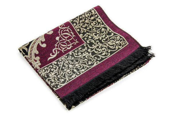 Economic Ottoman Taffeta Prayer Rug - 0150 - Fuchsia Color