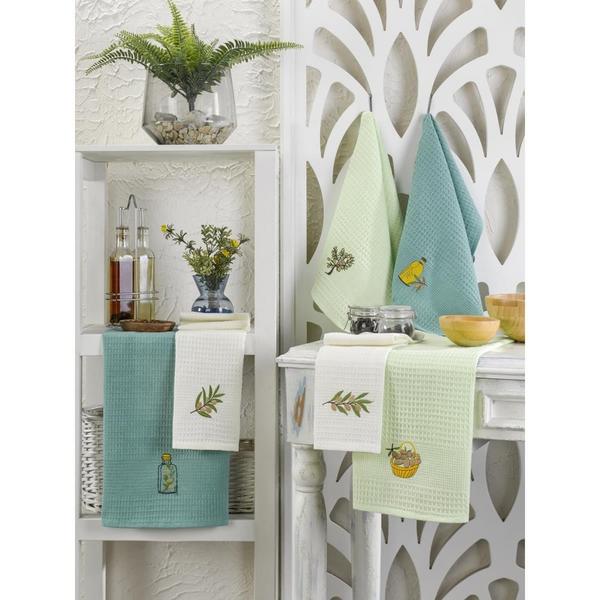 Forev طقم مناشف مطبخ 6 قطع 45X60-Mint Green Set