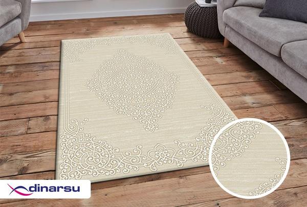 Dinarsu New Florida Lurex Halı | Bej | 24884-670-Beige