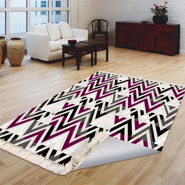 Milano Yıkanabilir Dekoratif Halı Kaymaz Taban | 8mm | MLN-DOT-HT778