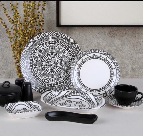 Bayev | Riva Plus 36-tlg. Frühstücksset-Schwarz