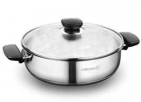 Korkmaz Kappa Kısa Tencere 26cm | İndüksiyonlu | A1691