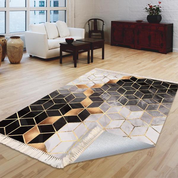 Milano Yıkanabilir Dekoratif Halı Kaymaz Taban | 8mm | MLN-DOT-HT322