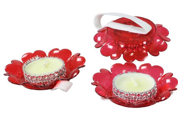 Dekonaz Dekoratif Kına Mumu | Kırmızı | 12 Adet