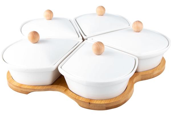 Dekonaz 5'li Kapaklı Çerezlik Kahvaltı Kase Seti 11 Parça | Gp-0052Dekonaz 5'li Kapaklı Çerezlik Kahvaltı Kase Seti 11 Parça | Gp-0052