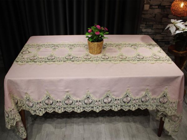 سيلينا مسحوق كتان مفرش طاولة 160x260 سم