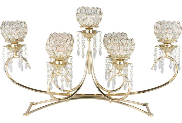 *Bayimpex Kristall Kerzenhalter 68cm x 41cm(H)