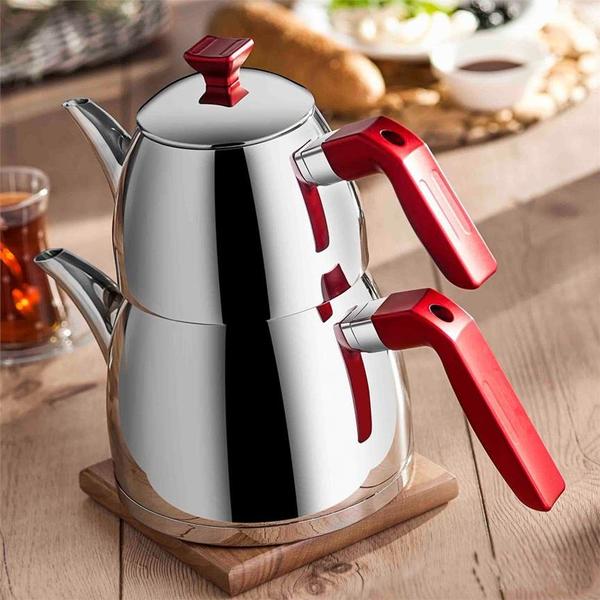 Taç İnci Mini Çaydanlık 1.5 Litre | Kırmızı | TAC-1090 
