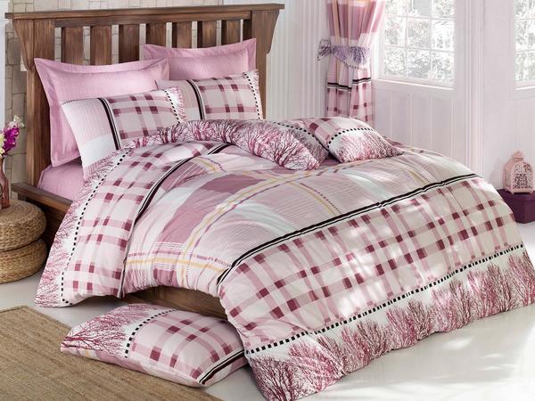 Stil Deluxe Double Duvet Cover Set وردي