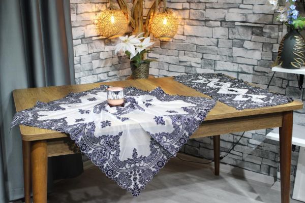 Ensemble de salon 2 pièces Flower Noir