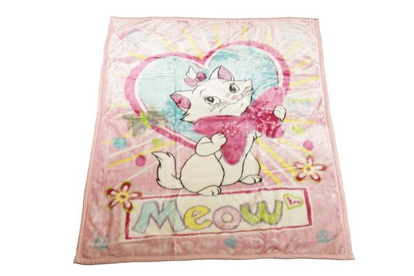 Onur Meow 110 x 140 cm Yün Bebek Battaniyesi - Pembe