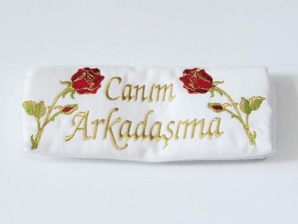 Canım Arkadaşıma Yazılı Havlu