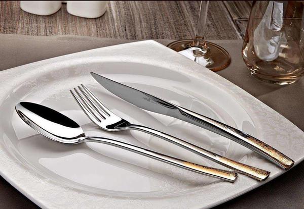 Neva Empire Gold Premium Çatal Bıçak Takımı | 90 Parça | 12 Kişilik | N2433