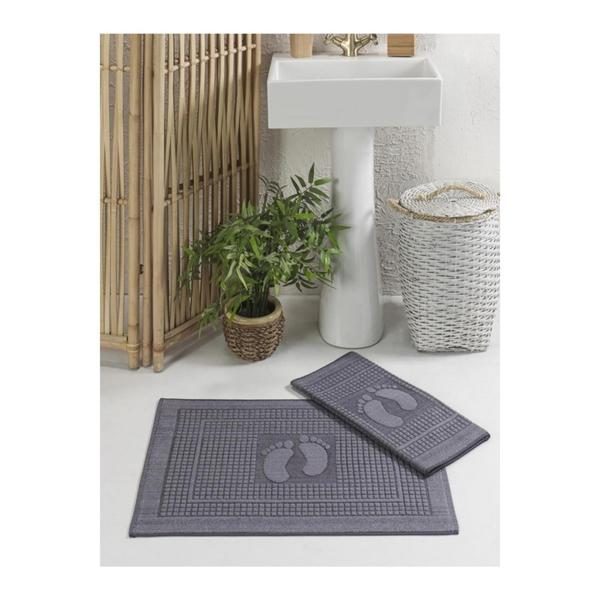 Essuie-pieds Forev 2 pièces - Anthracite