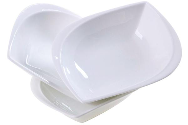 Duygu 3/6/12 Parça Servis Tabağı Oval Porselen | Beyaz | Dg-3423