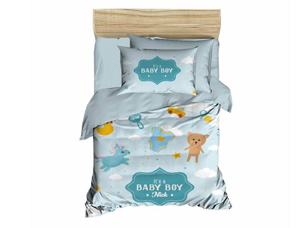 Ensemble De Housse De Couette Bebe 3d Imprime Numerique Baby Boy Ice Blue Bedibuy