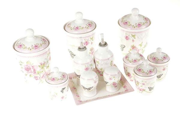 Güven Home 12 parcali porselen baharatlik seti Emma