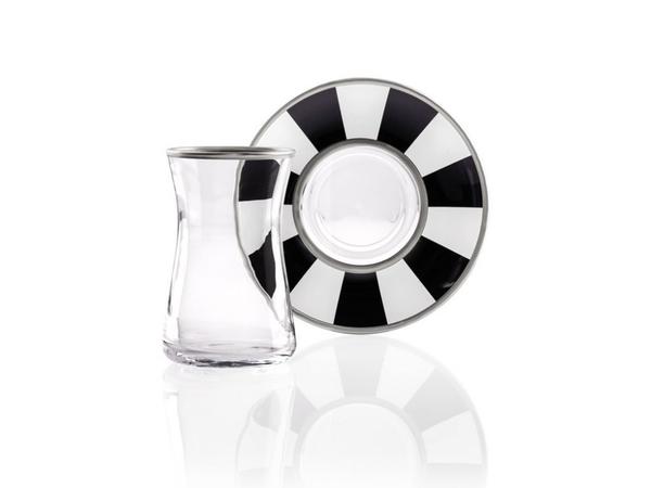 Taç Senior 12 Parça Çay Seti | 6 Kişilik | Platin | TAC-6007