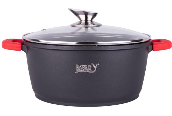 Bavary Granit Tencere 26cm İndüksiyonlu Yüksek Kalite | Siyah | By-katg26