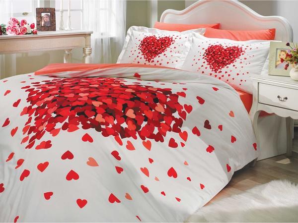 Juana Double Duvet Cover Set Red | hobby