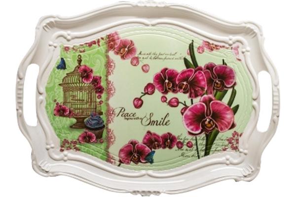 Dematex Lüks Melamin Servis Tepsisi 37cm x 27cm