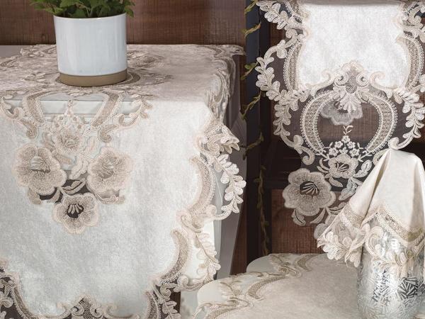 Ensemble de salon en velours Daisy Lovel 5 pièces