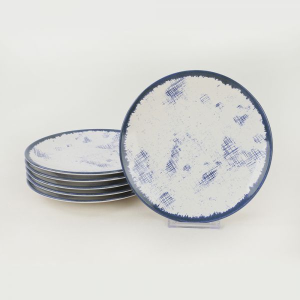 Line Blue Pasta Tabağı 20 Cm 6 Adet - 19940 | Keramika