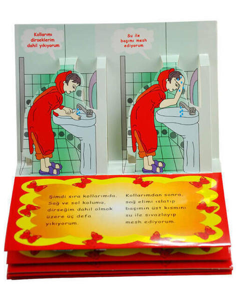 Çocuklar İçin Abdest ve Namaz Kartelası (Kız)-1186