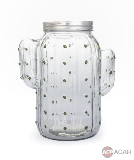 اكار | برطمان زجاج على شكل صبار 29.3 سم
