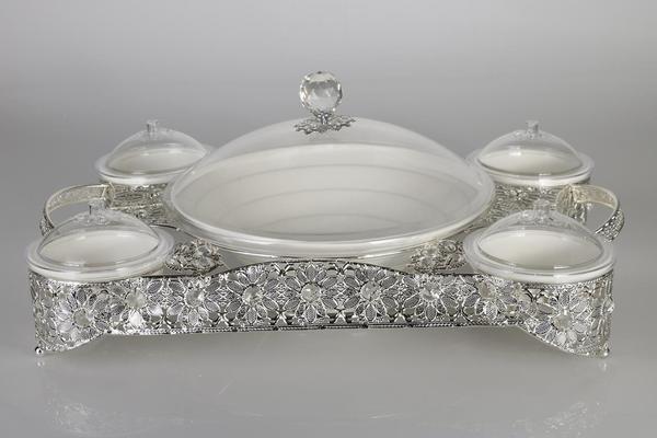 Bavary 5 Bölmeli Servis Tepsisi Seti 11 Parça