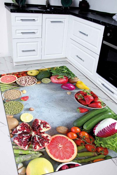 Birkilim Yıkanabilir İpeksi Kaymaz Taban Mutfak Halısı | MLN-IP-SD-138