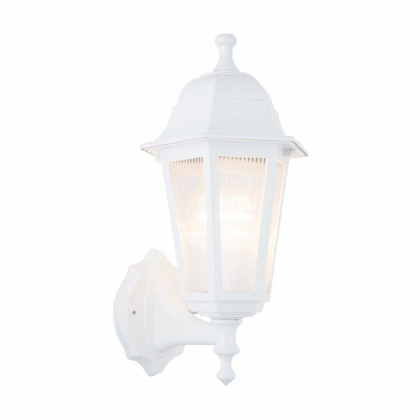 Optische Sechskant-Wandleuchte Weiß