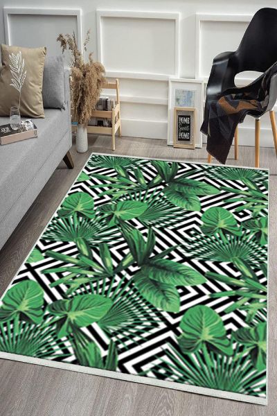 Birkilim Yıkanabilir Dekoratif Halı İpeksi Kaymaz Taban | MLN-IP-HS-504