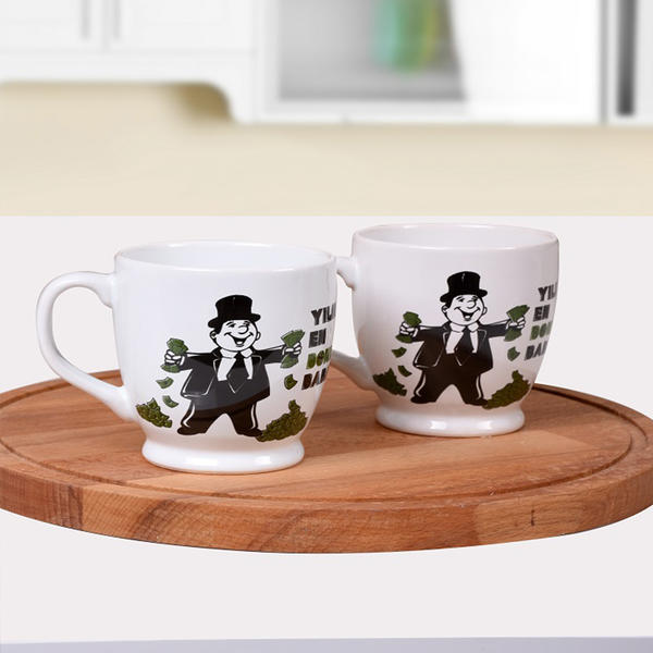 Bonkör Baba Ege Ayaklı Kupa 8 Cm 2 Adet | Keramika