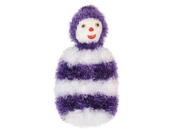 Sac tricoté fait main lisse Violet