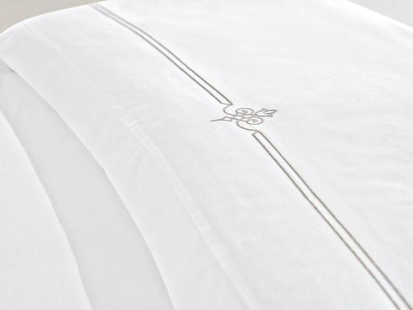 طقم غطاء لحاف قطون بوكس كلاسيك جوهير مزدوج أبيض