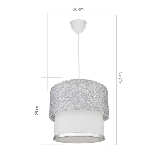 Pendentif Single Cake Gris