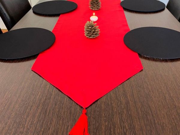 Set de napperons Dowry Cara 7 pièces Rouge