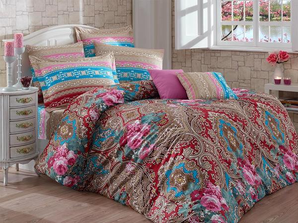 Dilem %100 Pamuk Çift Kişilik Nevresim Takımı Kahve | Best Class