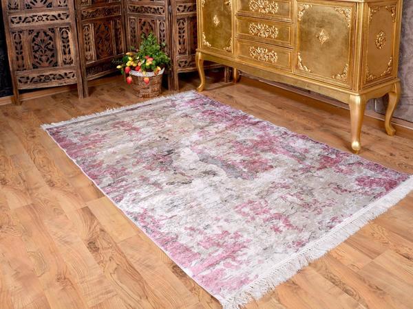 مسحوق اللاتكس غير القابل للانزلاق الطباعة الرقمية المخملية السجاد Alaçatı مسحوق 150x220 سم