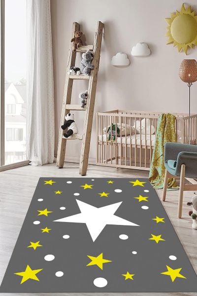 Birkilim Yıkanabilir Dekoratif Halı İpeksi Kaymaz Taban | MLN-IP-HP-715