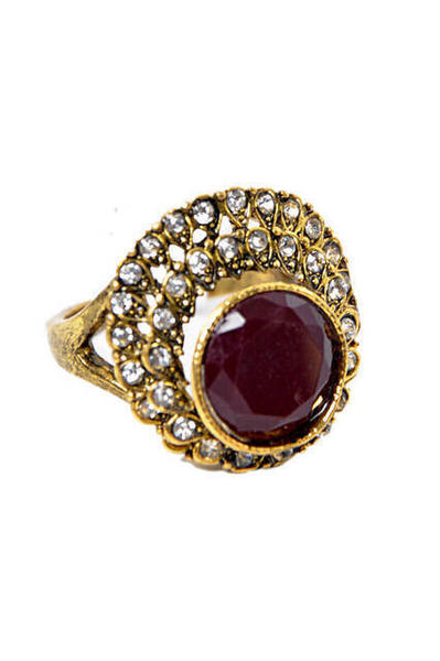 Büyük Taşlı Bayan Yüzük