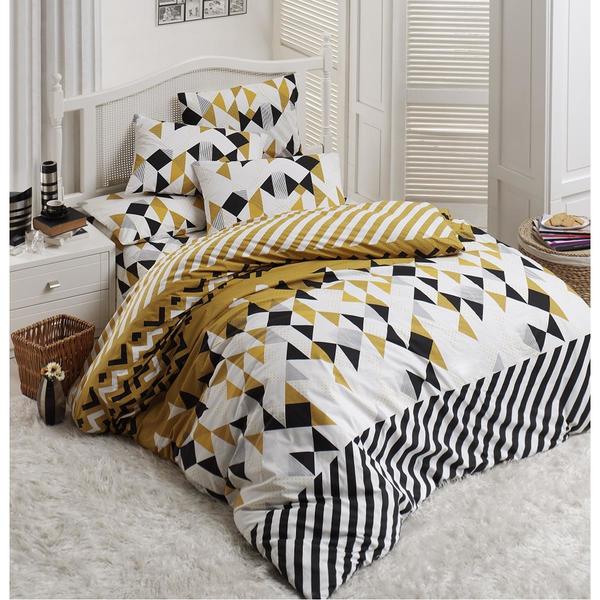 Ensemble de housse de couette simple Zambak-Home-6042